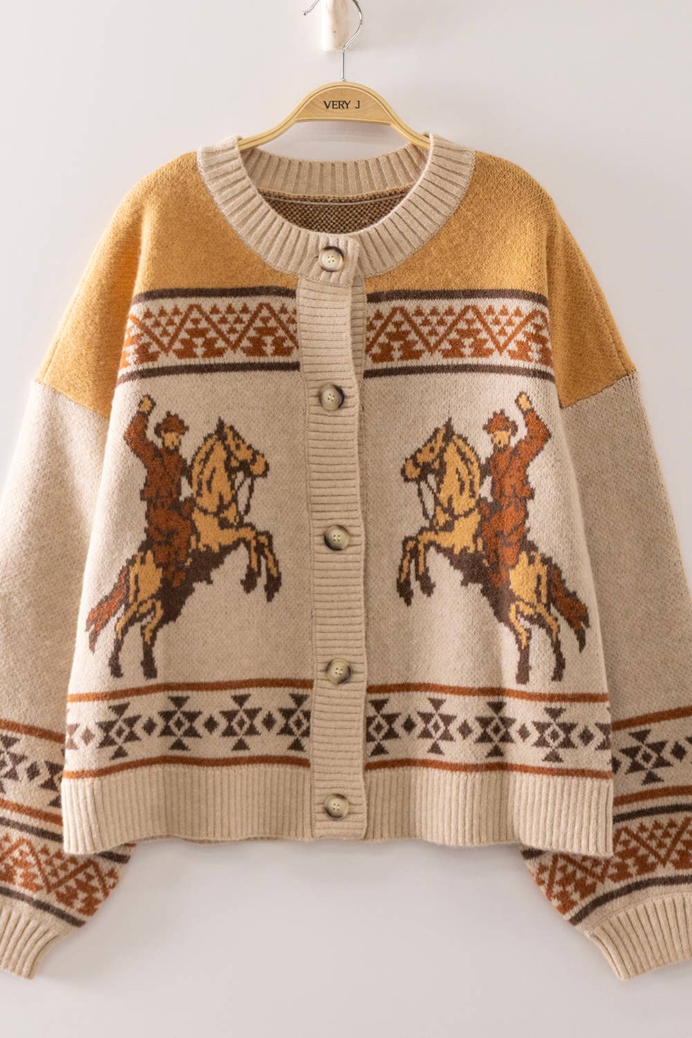 Western Cowboy Knit Cardigan