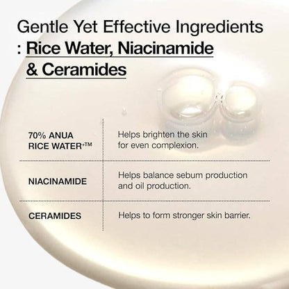 Rice 70 + Ceramide Glow Milky Toner 250ml