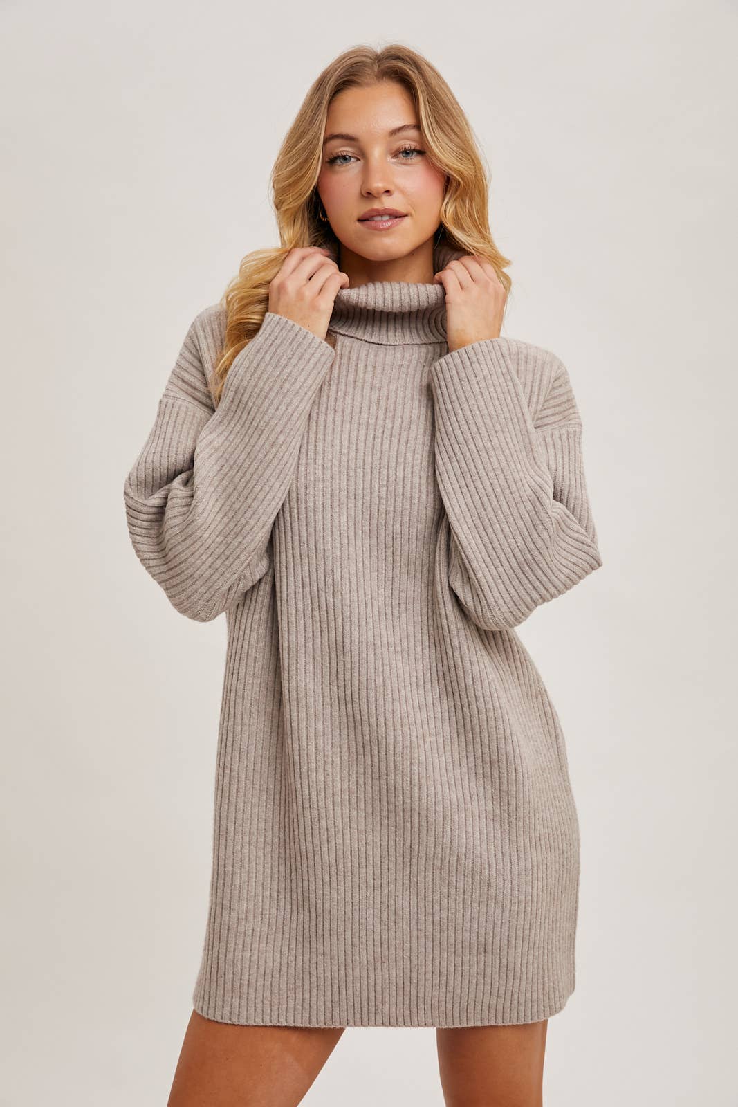 Turtleneck Sweater Dress