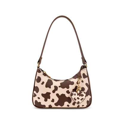 Sutton Cow Print Shoulder Bag