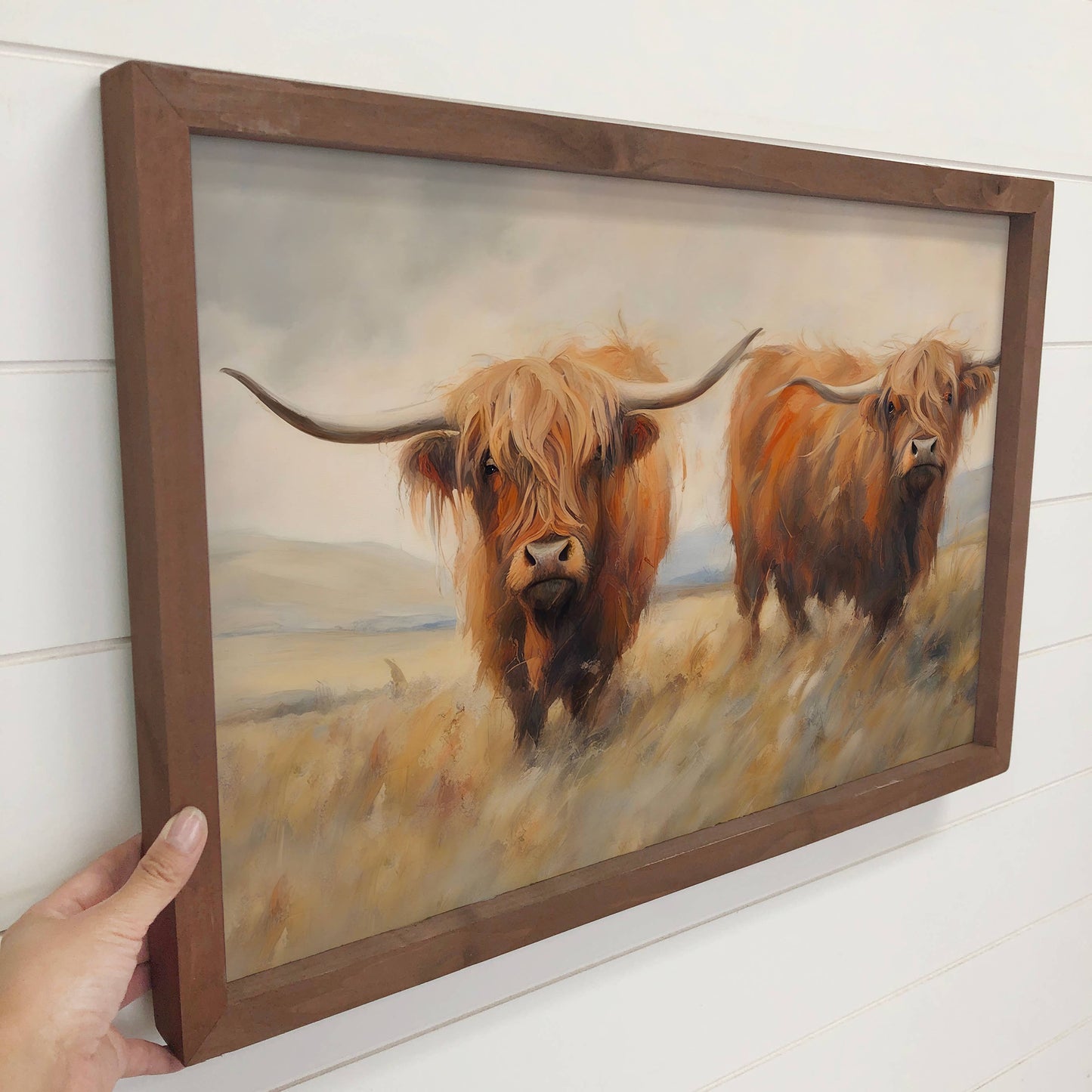 Double Highland Cows Framed Wall Art *In-Store Pickup Only
