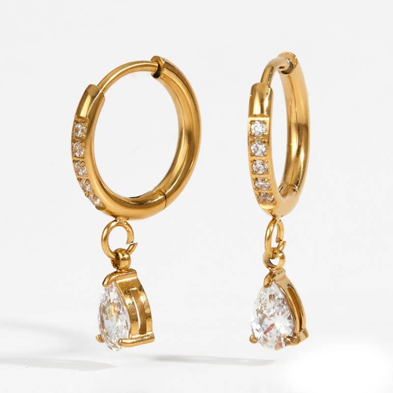 Crystal Teardrop Earrings