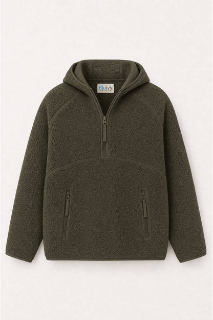 Sherpa Half-Zip Hoodie