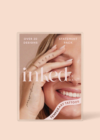 Statement Temporary Tattoo Pack