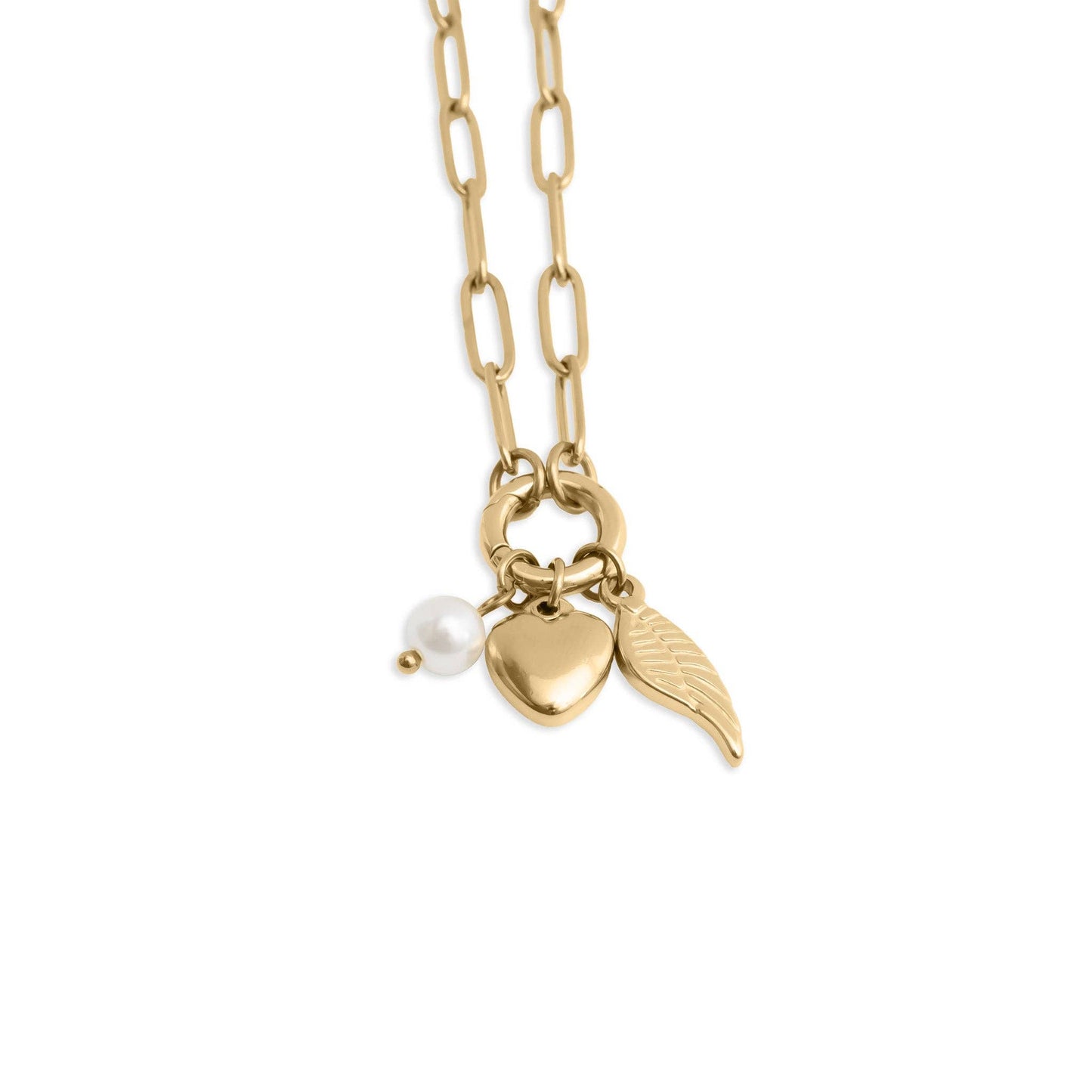 Angel Wing Interchangeable Charm Necklace