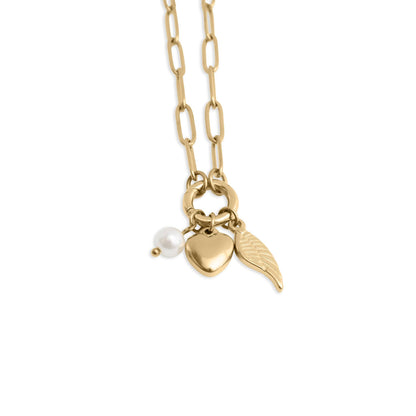 Angel Wing Interchangeable Charm Necklace