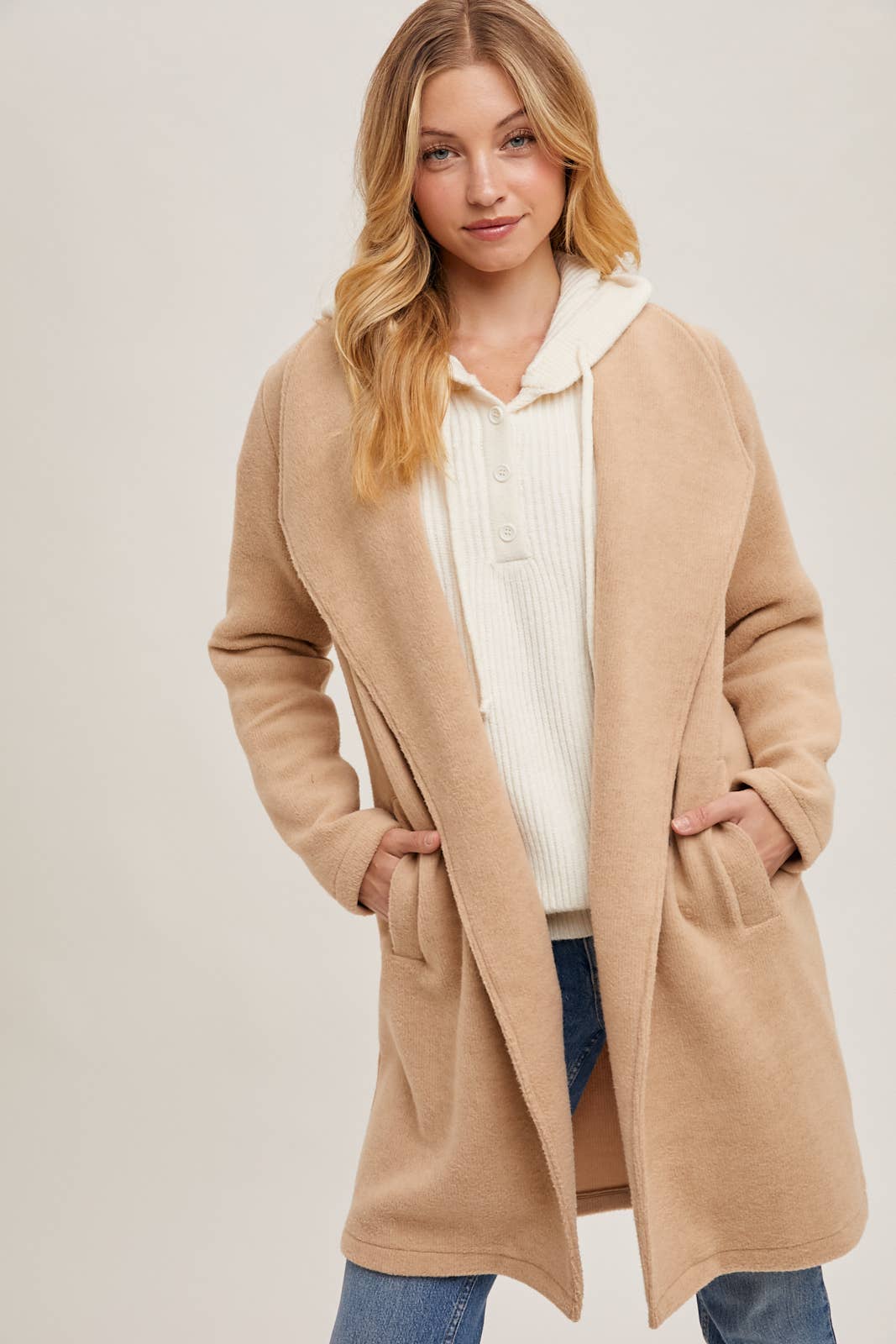 Open Front Knit Jacket