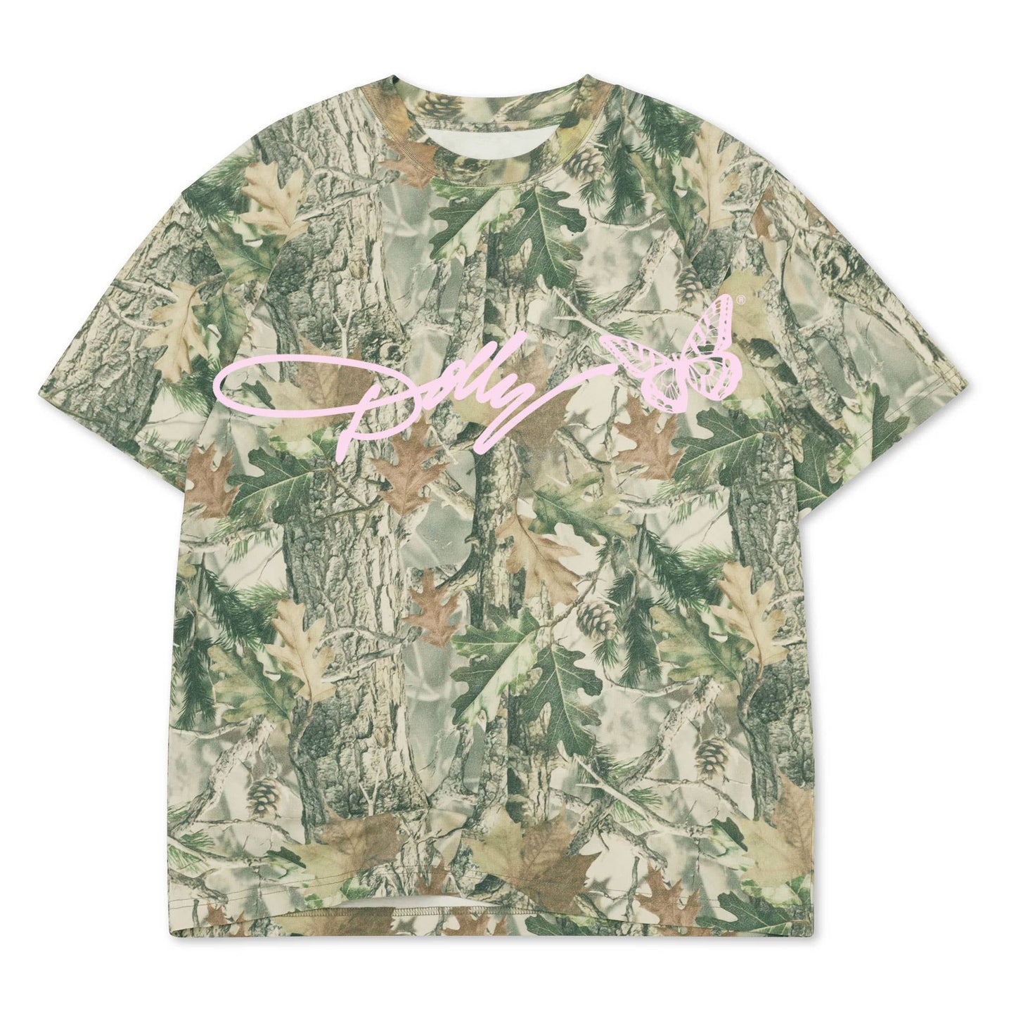 Dolly Parton Signature Script Licensed Camo Tee