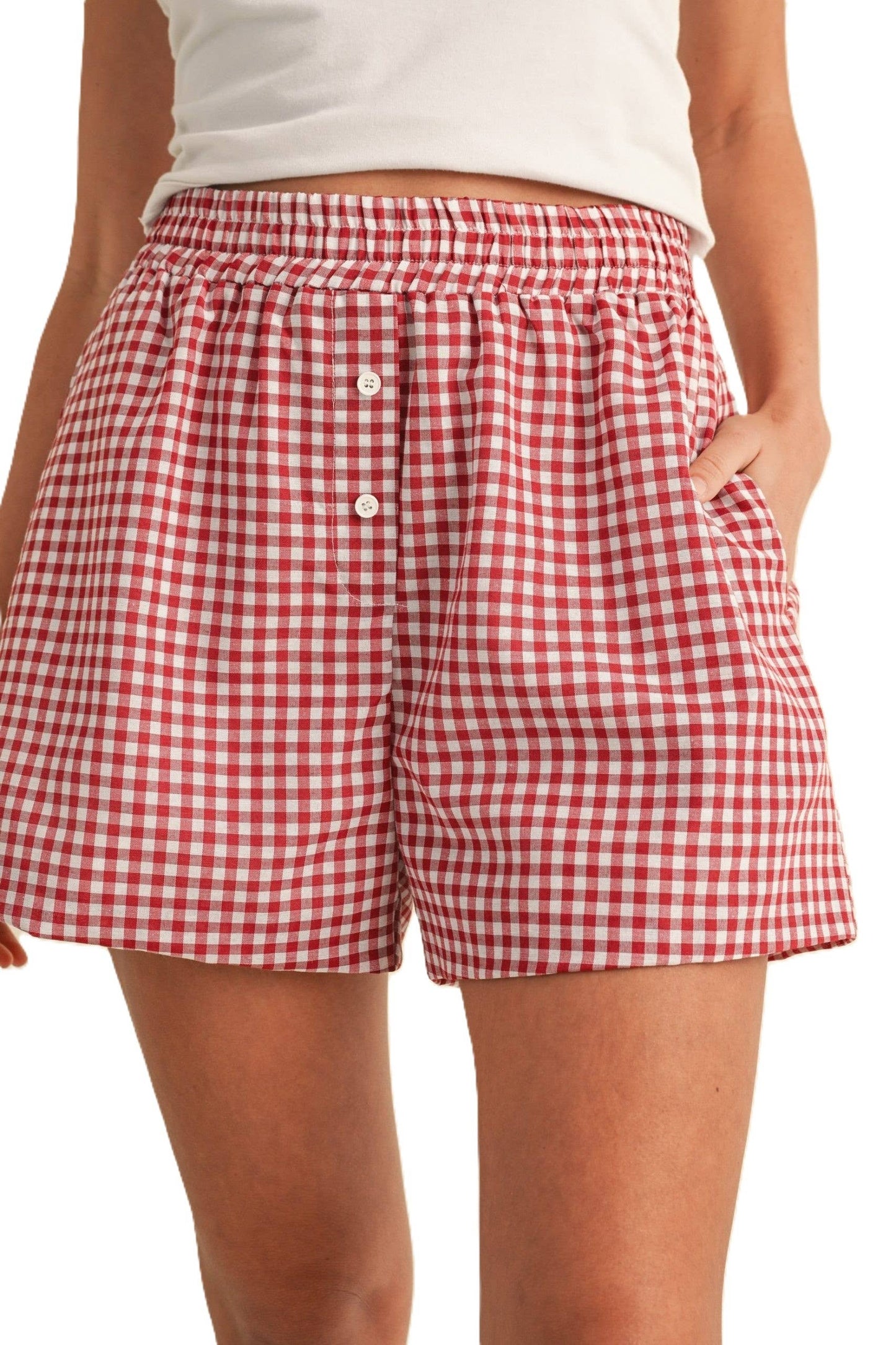 Gingham Check Woven Mini Boxer Shorts
