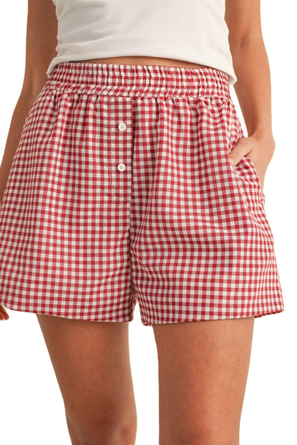 Gingham Check Woven Mini Boxer Shorts