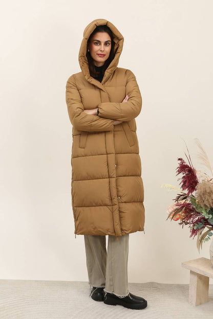 Long Quilted Down Jacket