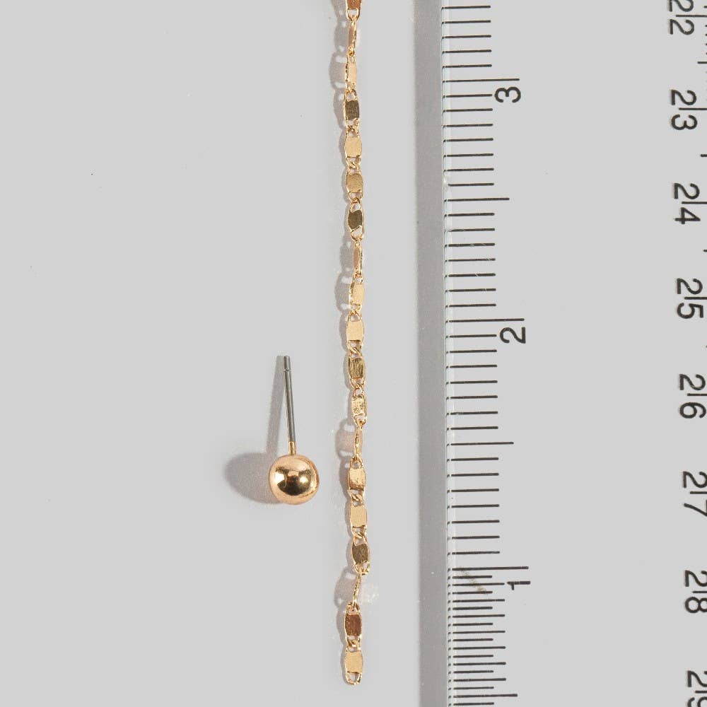 Chain Link Layered Y Necklace Set