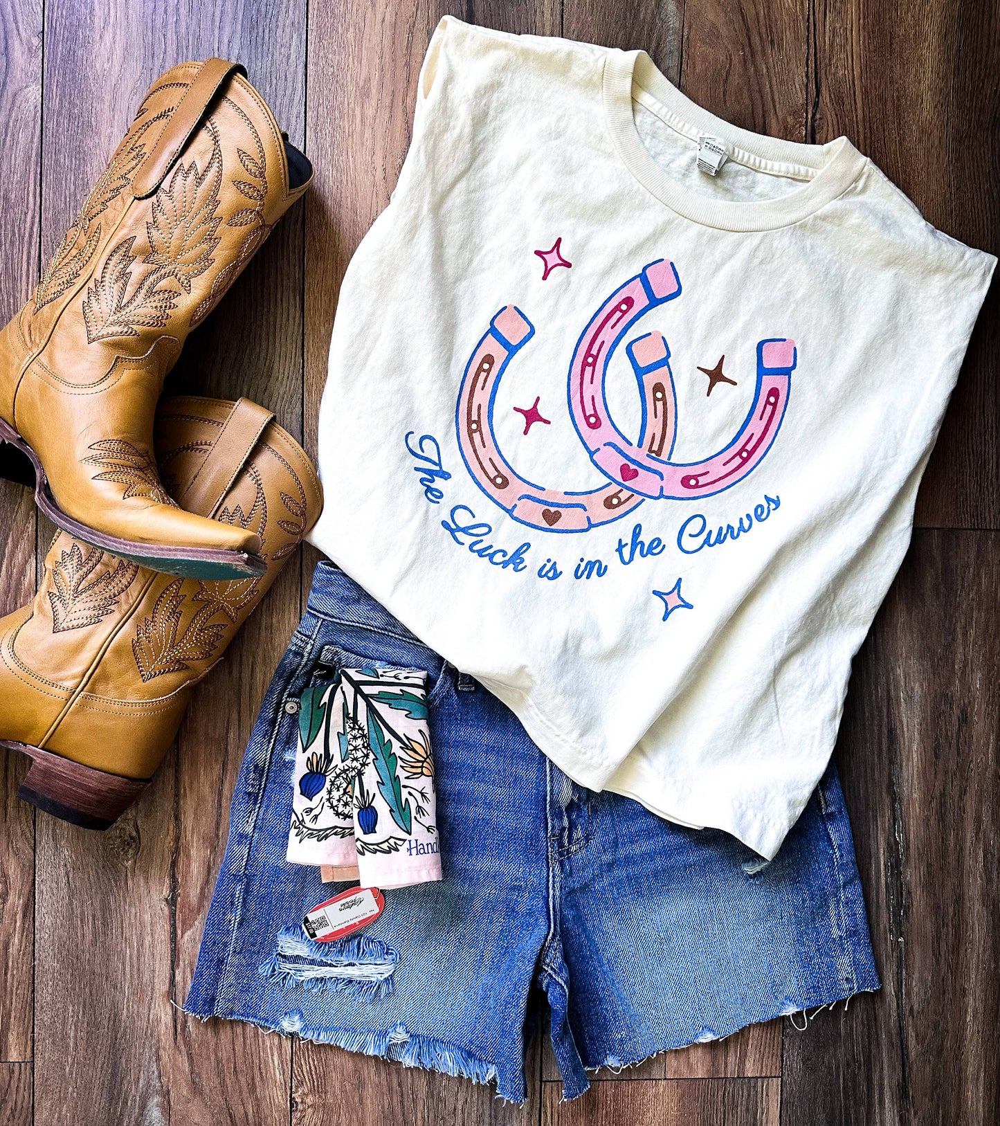 The Luck is in the Curves Boxy Tank