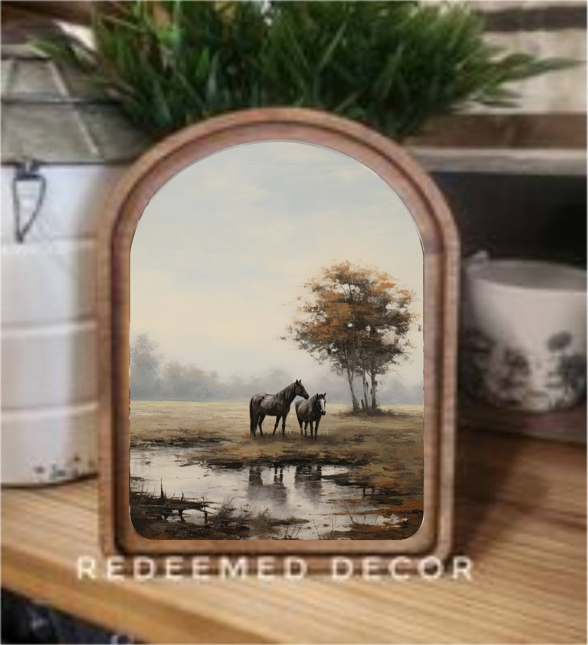 Arch Top Framed Art (6x8")