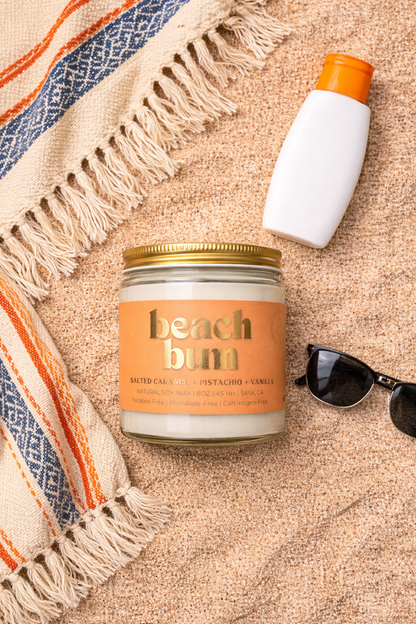 BEACH BUM | NON TOXIC SOY WAX CANDLE | SUMMER COLLECTION