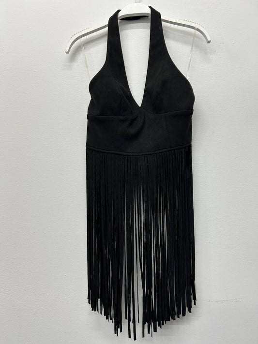 Long Fringe Halter Top