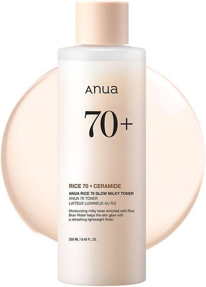 Rice 70 + Ceramide Glow Milky Toner 250ml