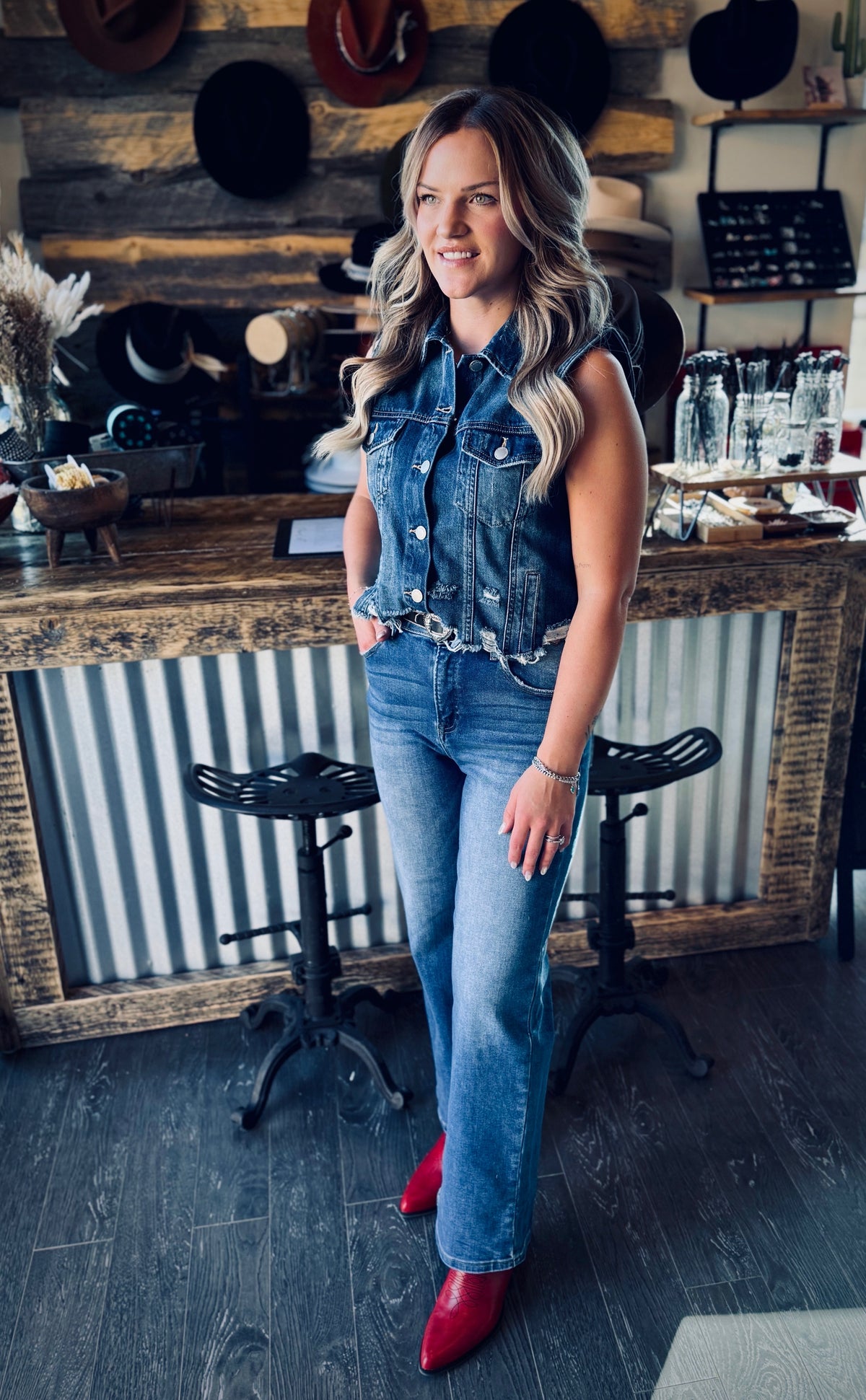 The Shania denim vest