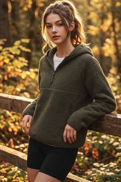 Sherpa Half-Zip Hoodie