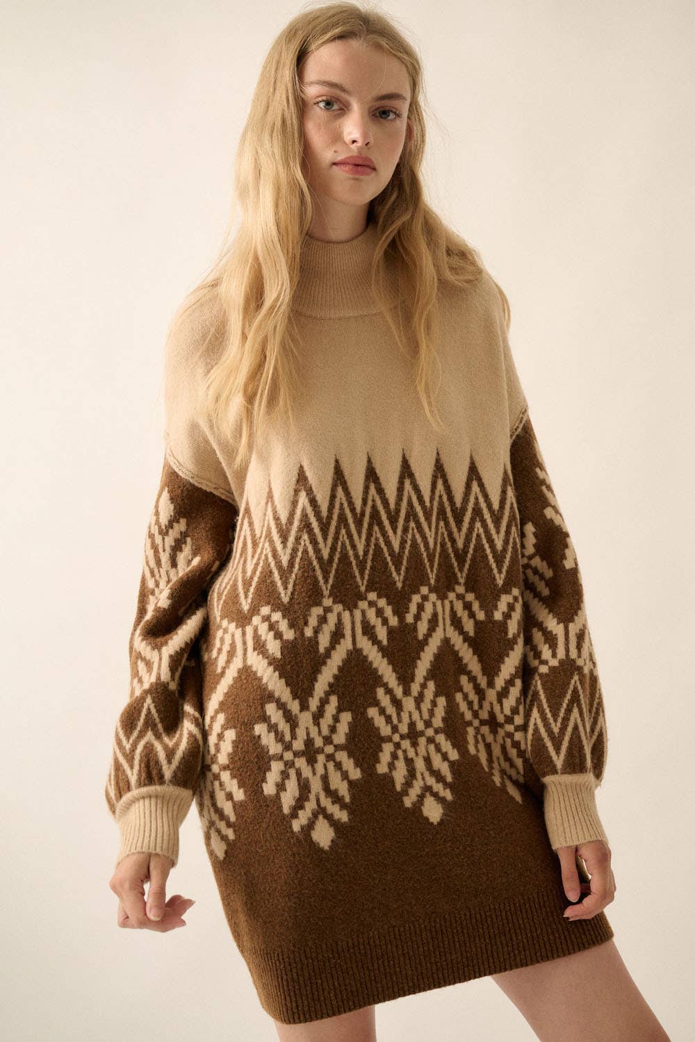 Alpine Knit Sweater Dress