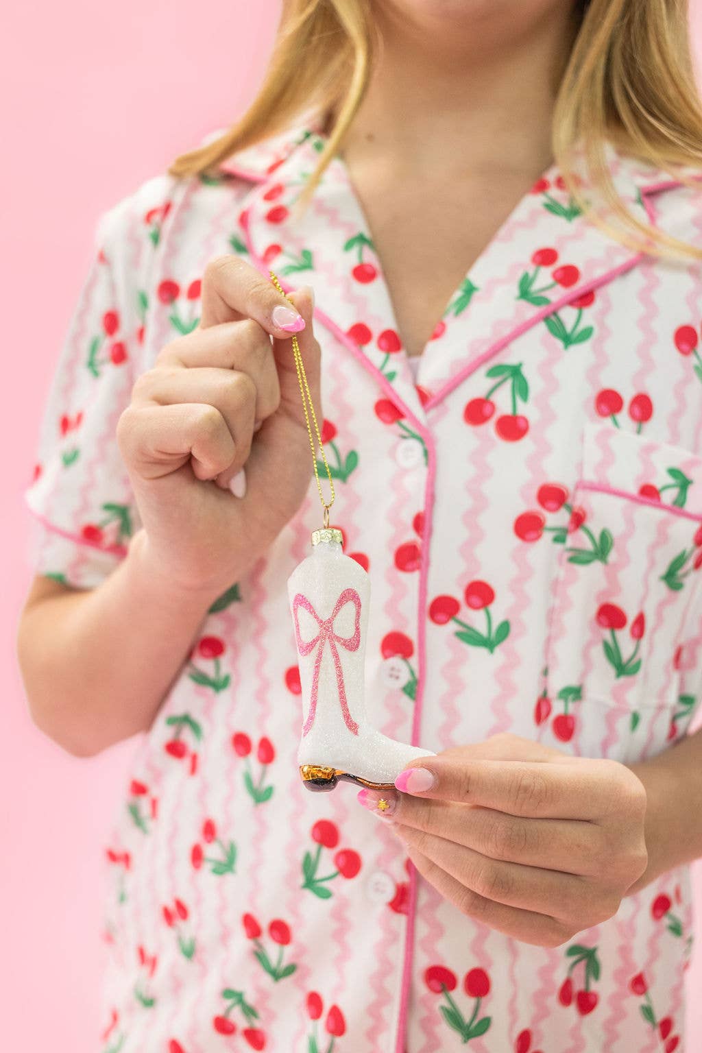 Sparkly Cowboy Boot Ornament