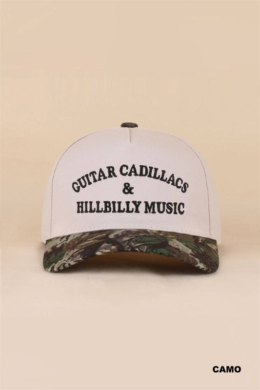 Guitar Cadillacs & Hillbilly Music Two Tone Snapback Hat