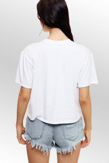 Cowgirl Club Graphic Croped Tee