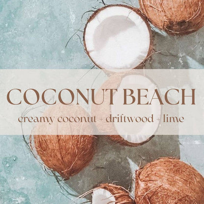 COCONUT BEACH | NON TOXIC SOY WAX CANDLE | SUMMER COLLECTION