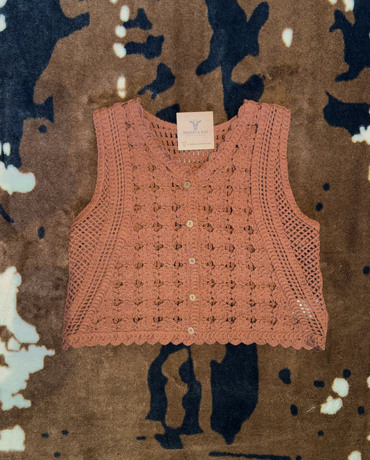 Stephanie Sleeveless Knitted Cardigan