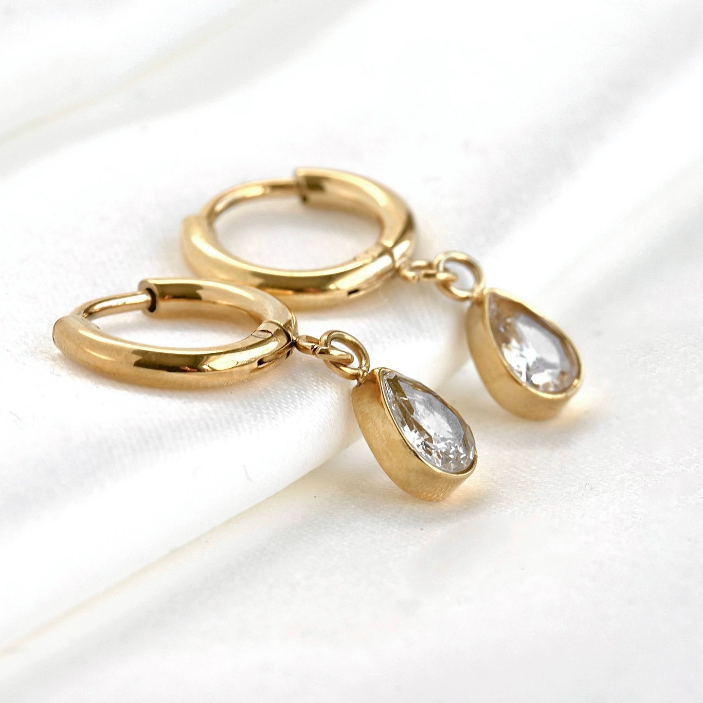 Diamond Teardrop Earrings
