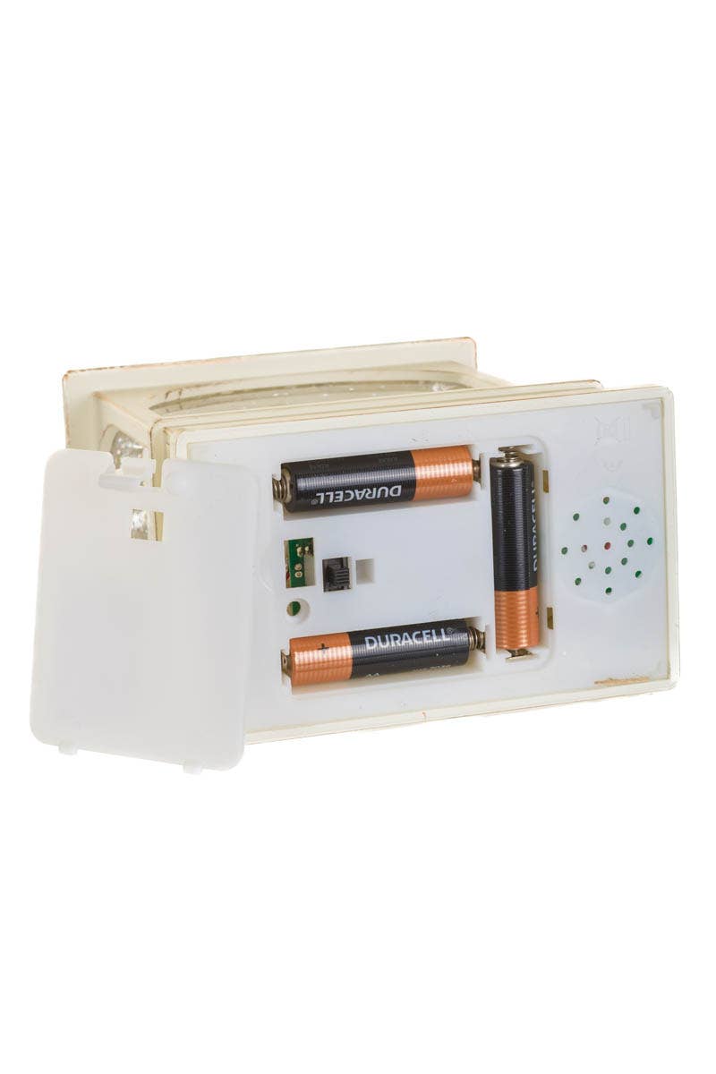 Musical White Led Lantern Snow Globe With Nativity Scene