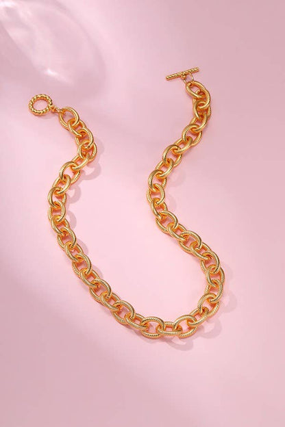 Stainless Steel Tarnish Free Chunky Chain Necklace