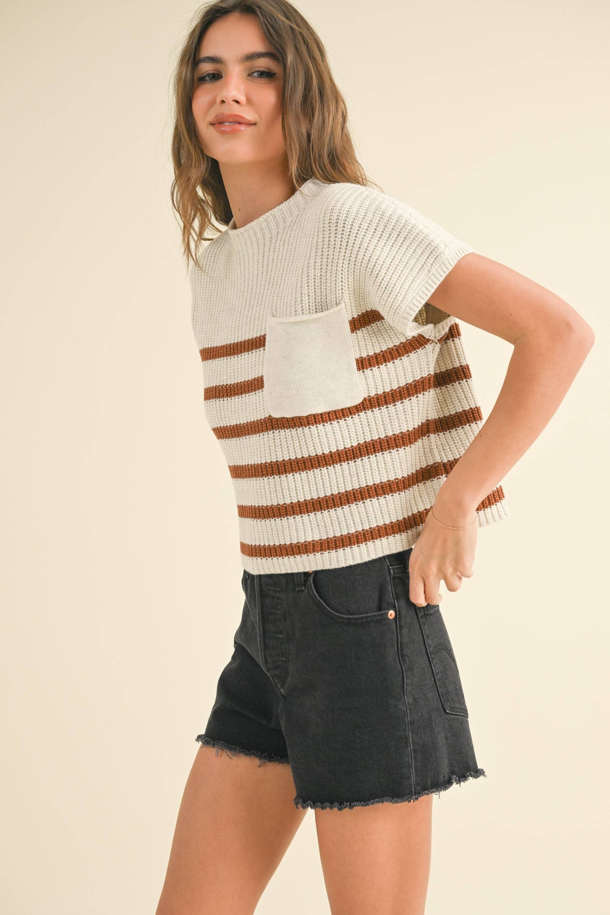 Mock Neck Knit Top