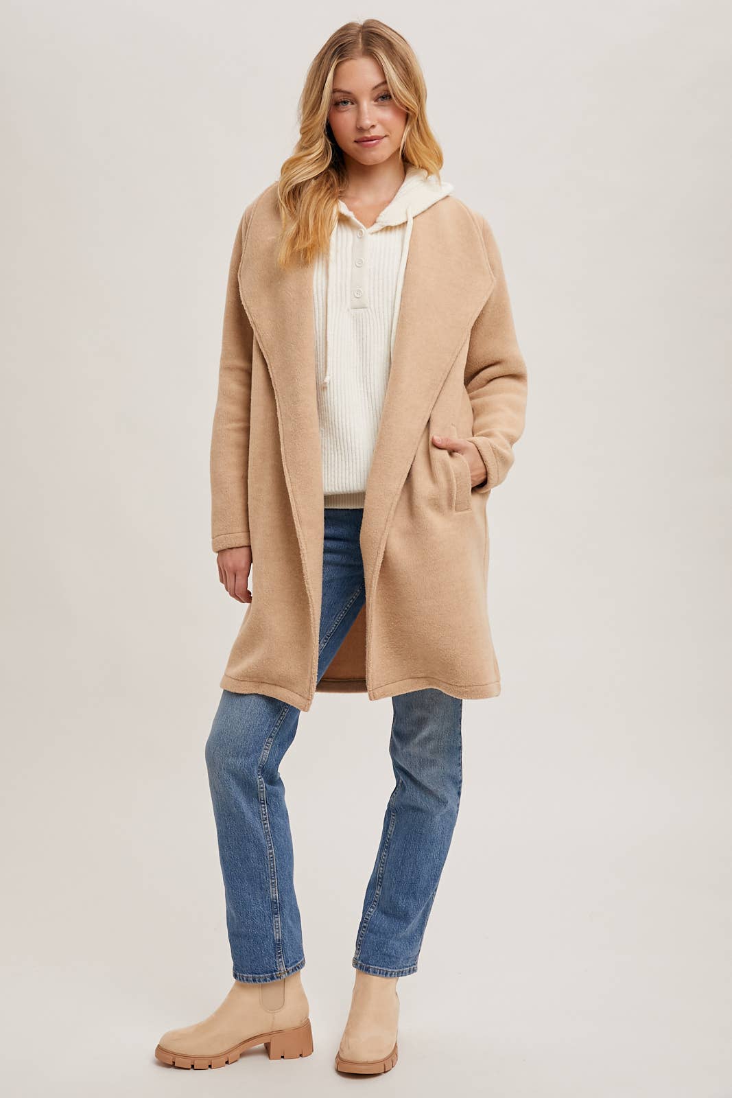 Open Front Knit Jacket