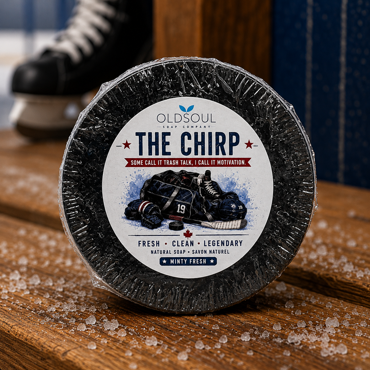 Hockey Puck Soap + Tin