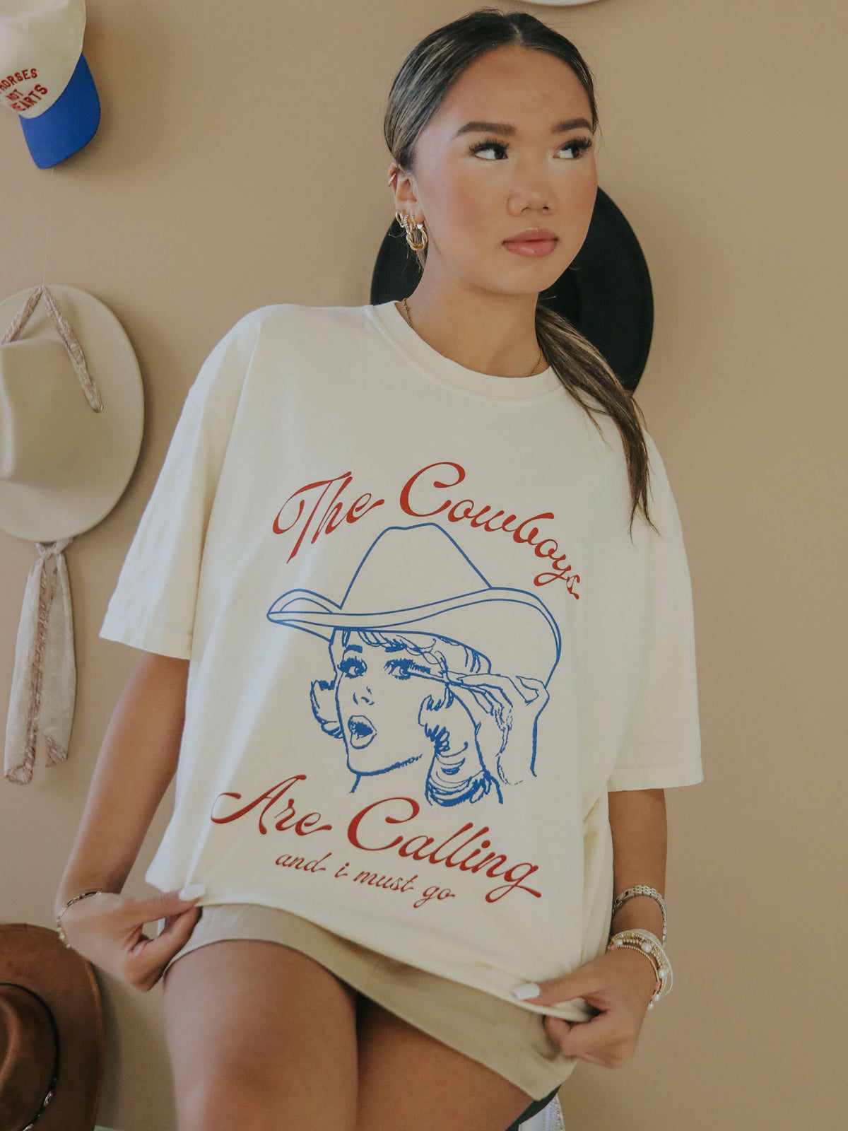 The Cowboys are Calling T-Shirt by Charlie Southern