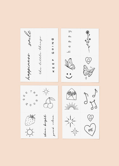 Feel Good Temporary Tattoo Pack