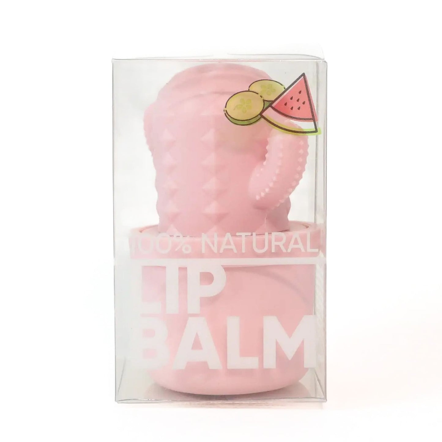 Pink Cucumber Melon Cactus Lip Balm