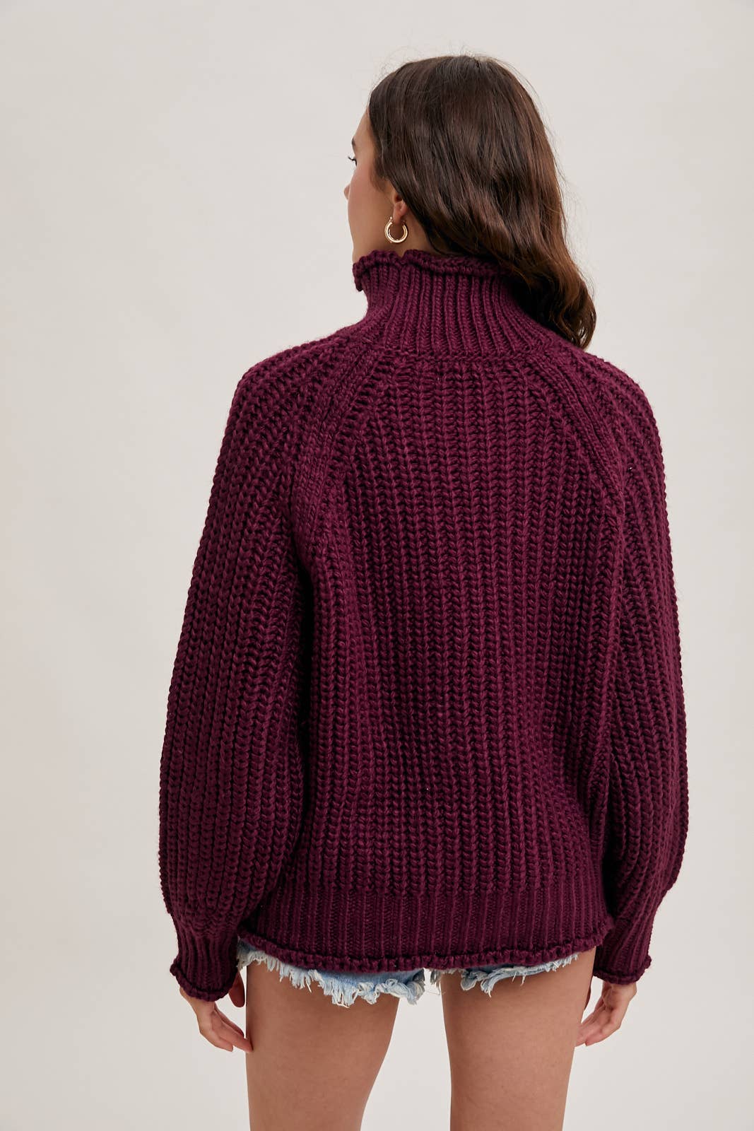 Chunky Knit Turtleneck Sweater