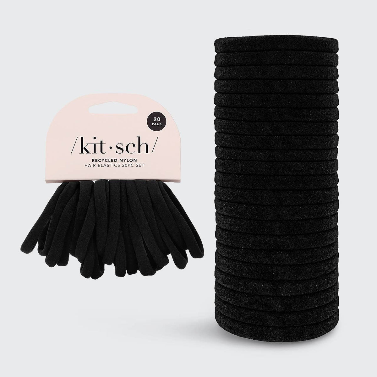 Eco-Friendly Nylon Elastics 20pc set - Black