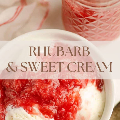 RHUBARB & SWEET CREAM | SUMMER | SOY WAX CANDLE 8OZ