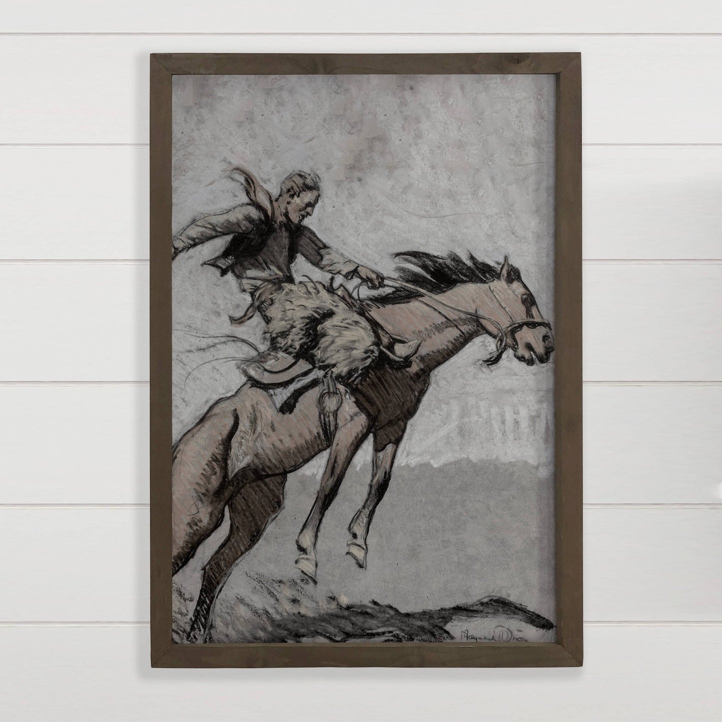 Bronco Buster Framed Wall Art *In-Store Pickup Only