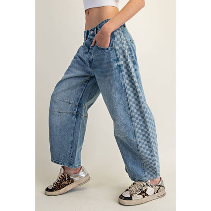 Denim Checker Jeans