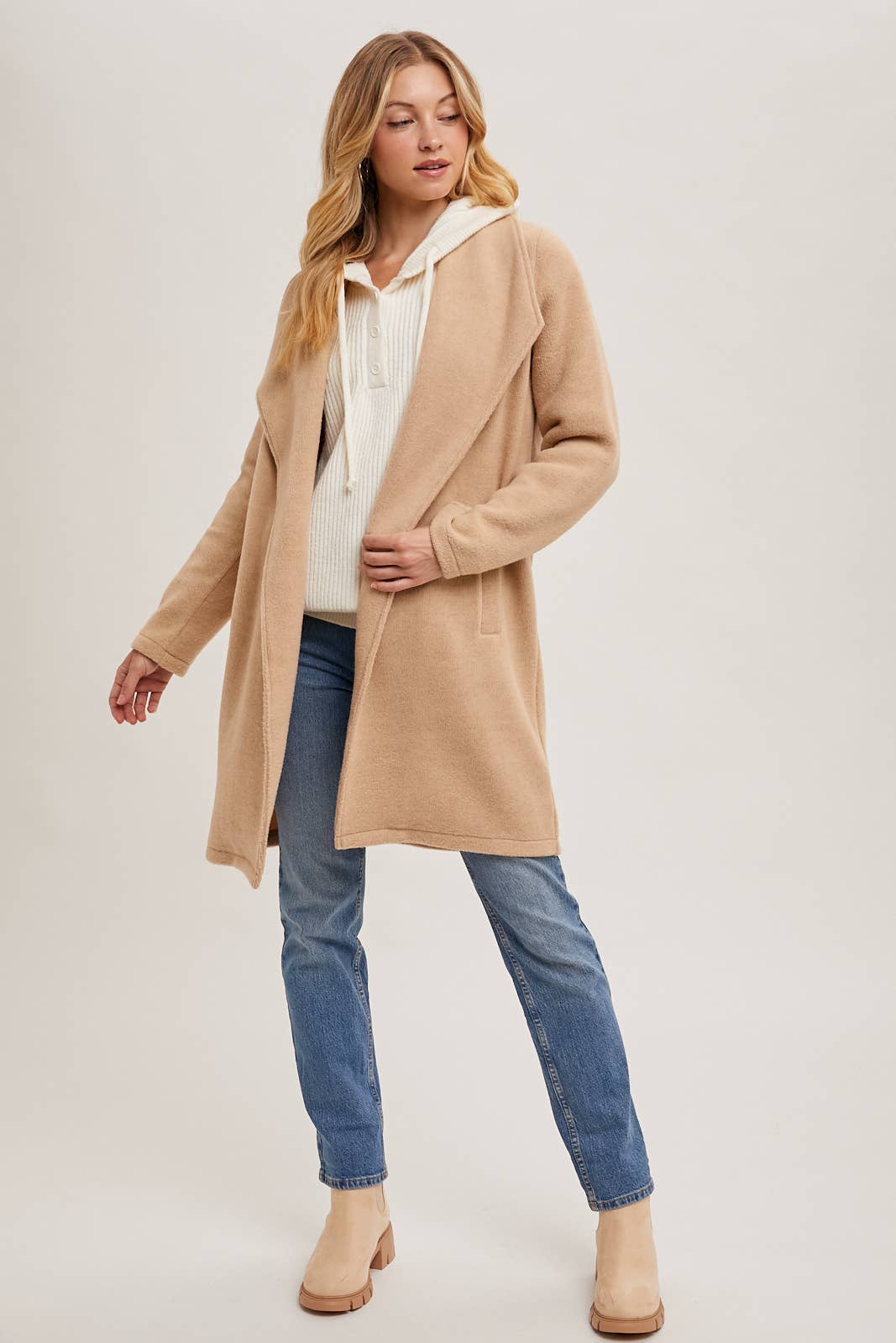 Open Front Knit Jacket