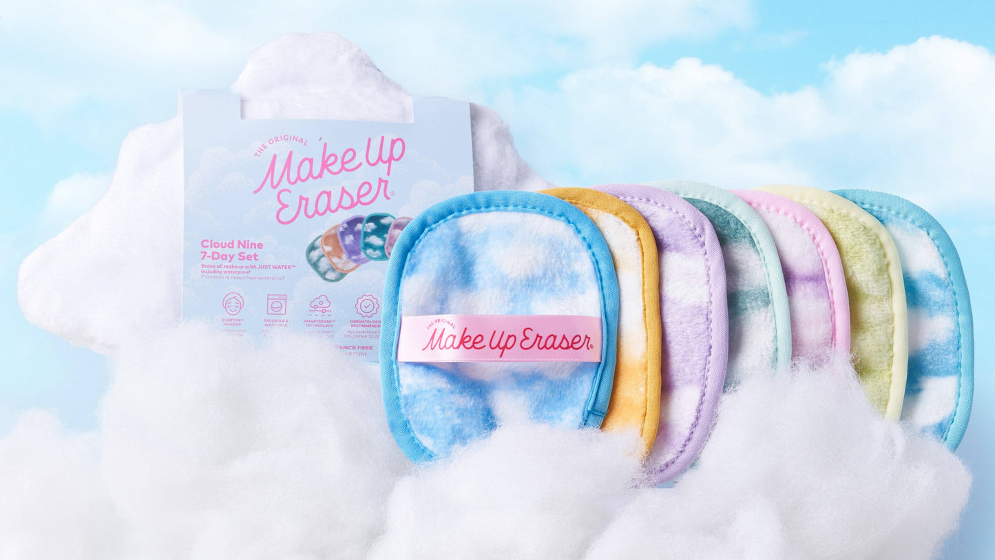 Cloud Nine 7-Day MakeUp Eraser Set & Cosmetic Bag