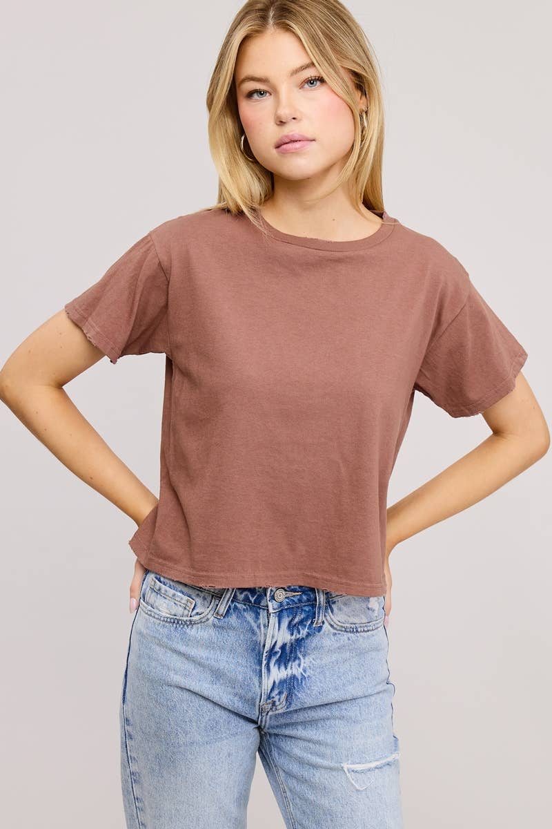 Seamless Cotton Crop Tee