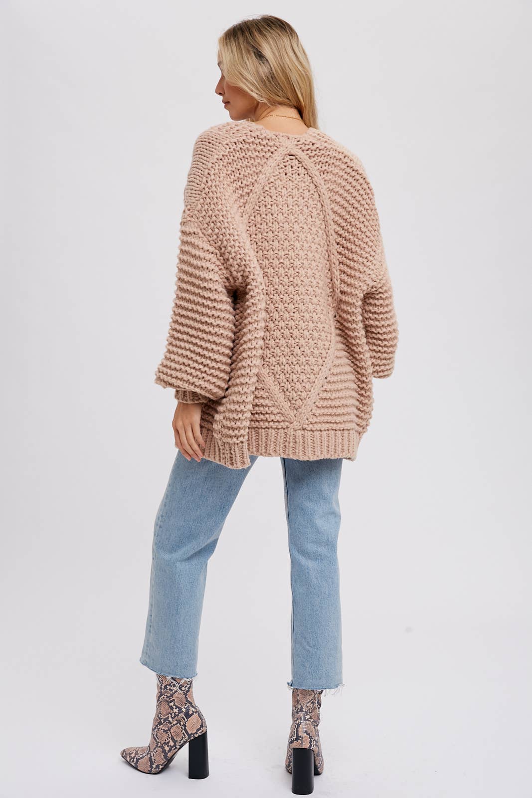 Chunky Cable Knit Cardigan