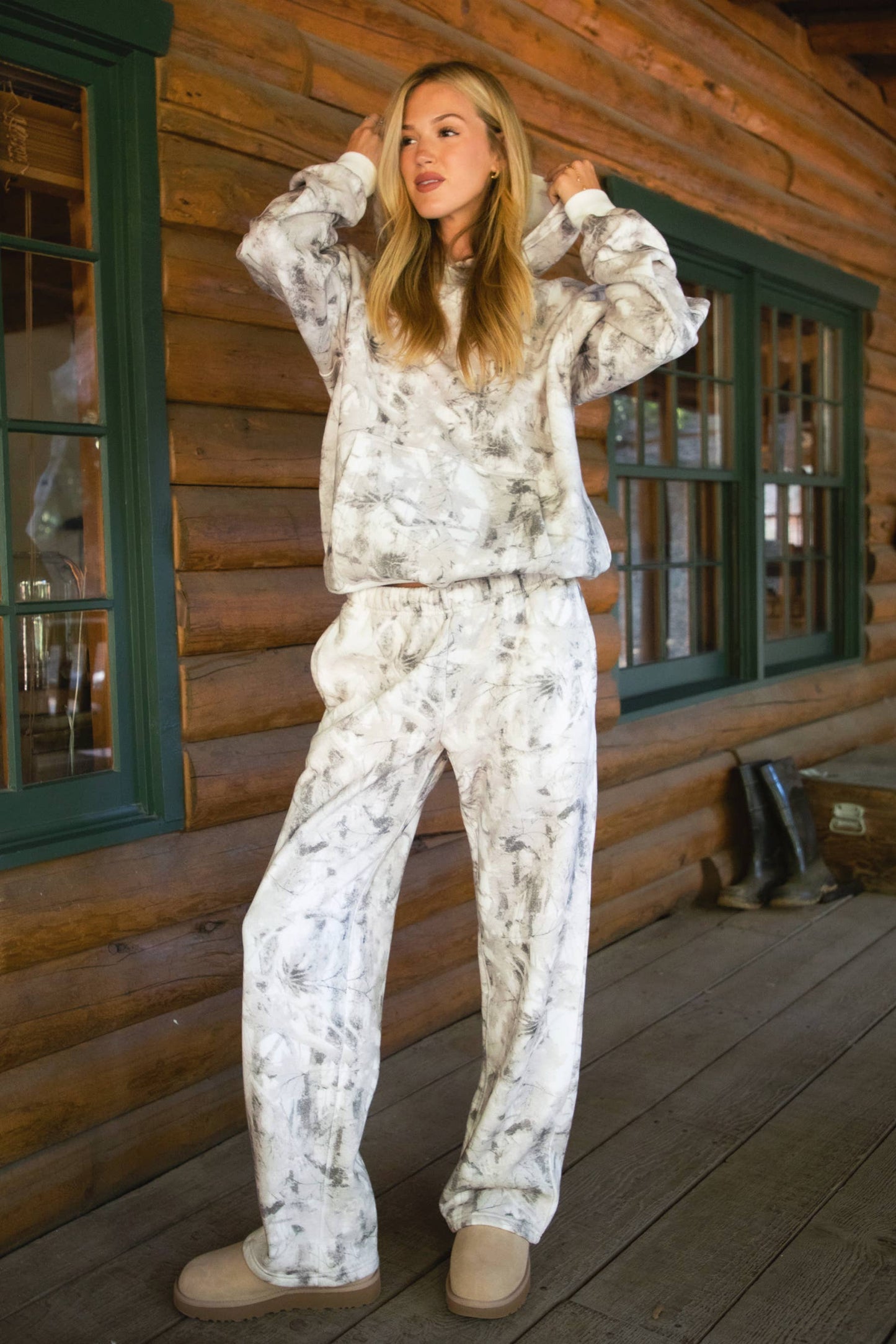 Light Camo Fleece Hoodie