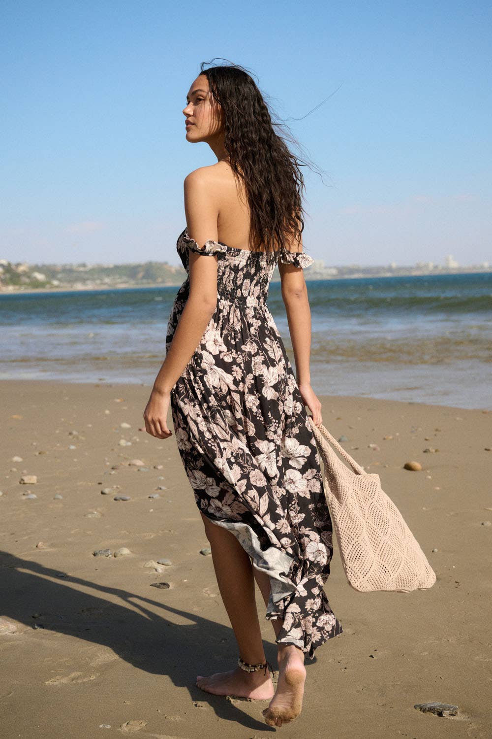 Floral Sweetheart Empire-Waist Maxi Dress