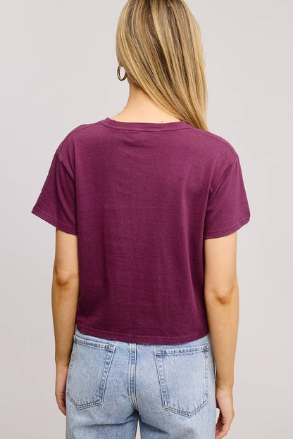 Basic Tee with Distressed Edges